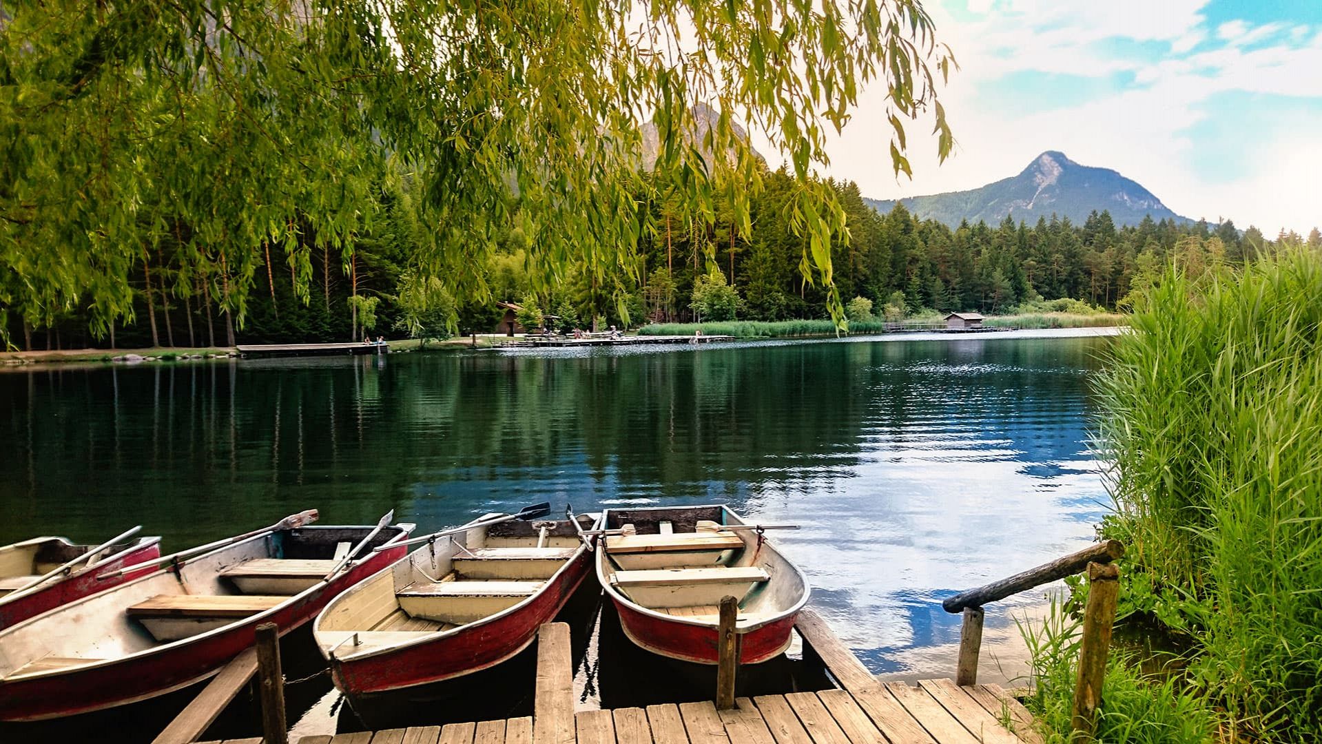 voelser weiher boote